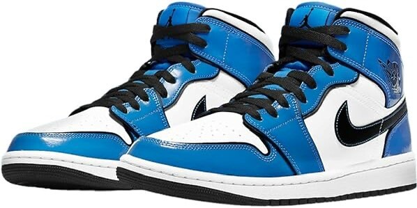 Nike Air Jordan 1 Mid Signal Blue UK 8 New In Box 100