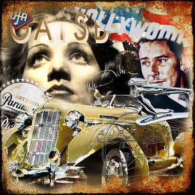 Fine Art Giclée Druck ''Braeburn 876 Speedster'', limitiert, mit Zertfikat