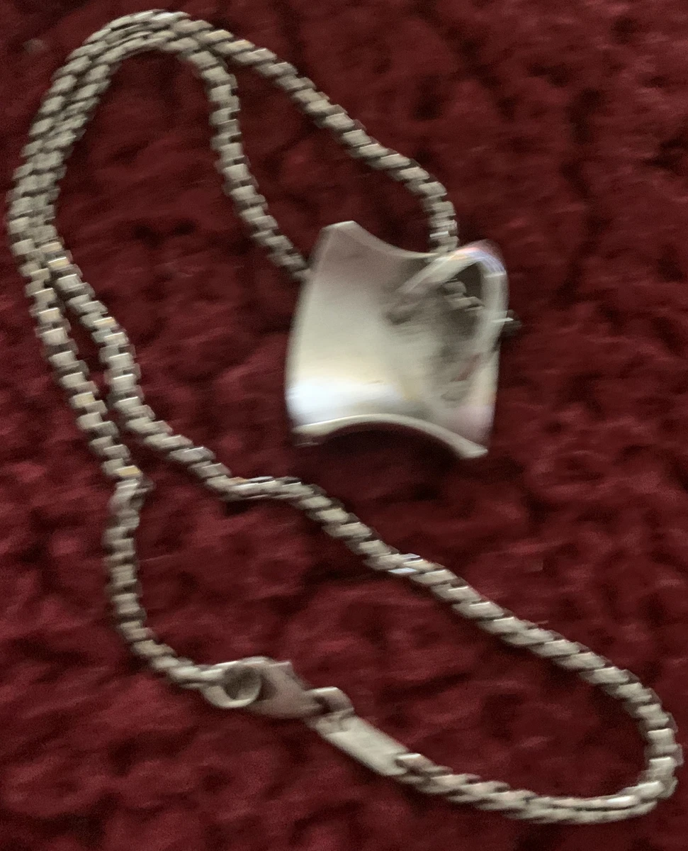 Breuning 926 Sterling Silver Pendant Necklace 17 3 4 Long