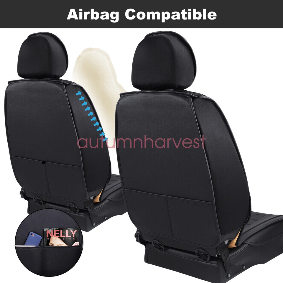 Venta caliente Juego completo de 5 asientos de cuero PU cojín de funda de asiento delantero y trasero para Honda Foto 4 de 4