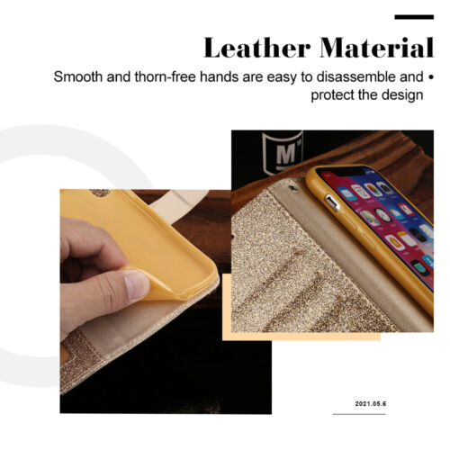 Wallet Case For iPhone 7 8 Plus 16 15 14 13 12 11 Pro Max XS Leather Flip Cover - Picture 4 of 14