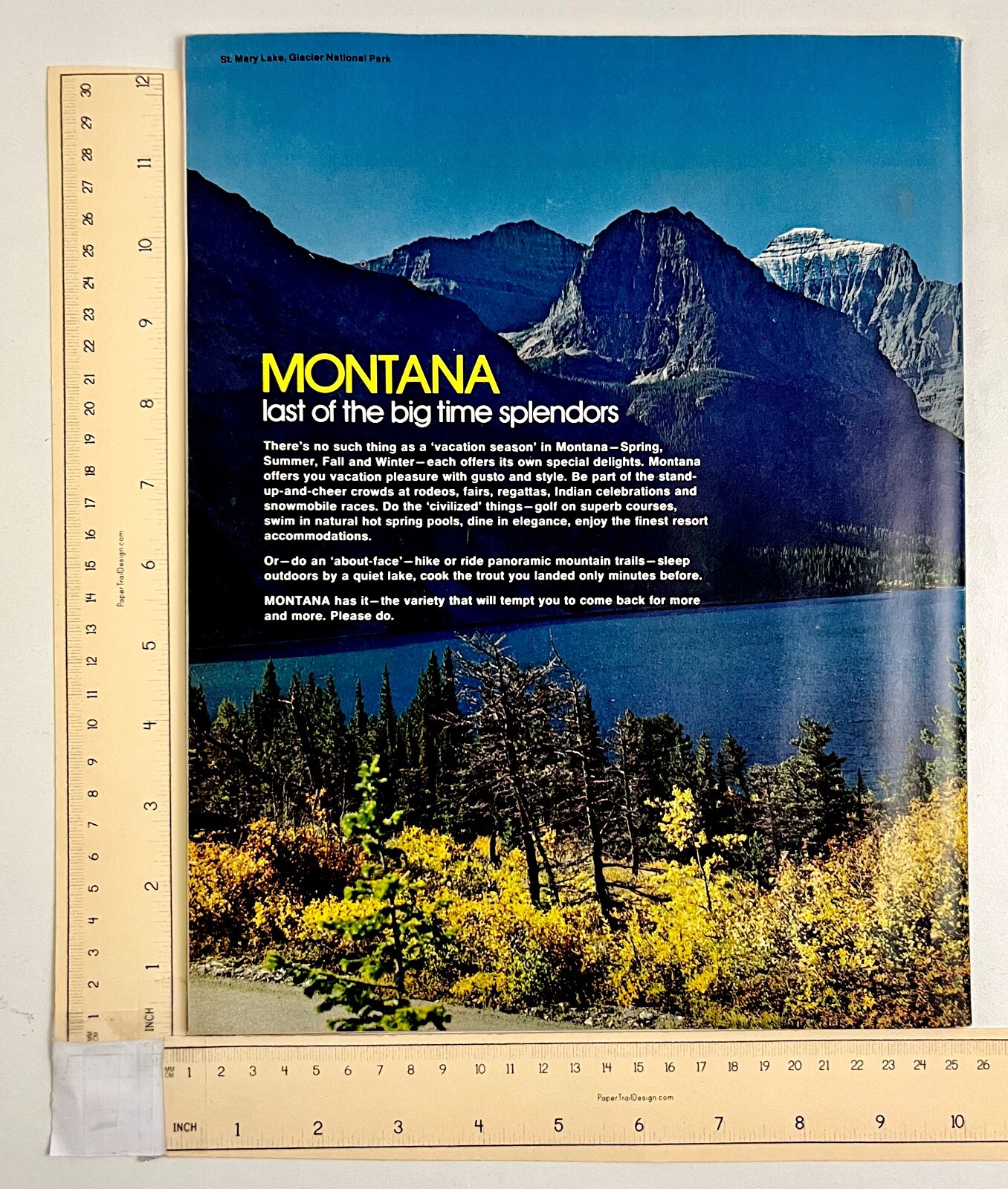 1970 Montana Big Time Splendors Vintage Color Photo Travel Book