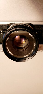 Canon AE-1 Film Camera, w/50mm f/1.4 Canon Lens & FD 135mm 1 : 3.5