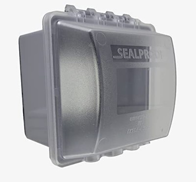 Sealproof 2-Gang Outdoor Outlet Cover | Weatherproof Lockable UL Compliant