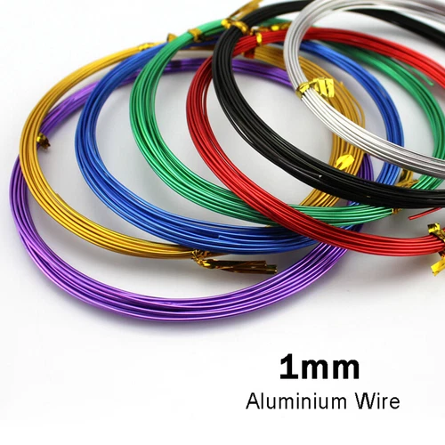 1mm 2mm 3mm Colorful Aluminum Wire Bending Wire Jewelry Wire Craft Wire 5 Meters - Bild 2 von 25