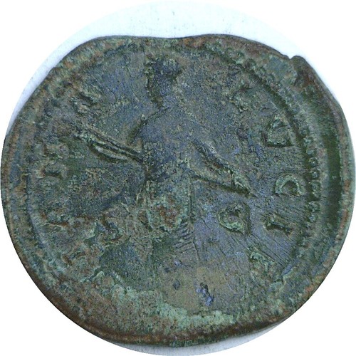 161-180 AD Roman Empire Faustina II Diana Bronze AE Dupondius - Picture 3 of 3