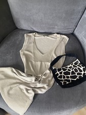 Mango Fine Knit Sleeveless Midi Dress