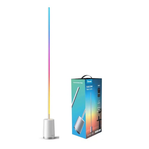 Corner Floor Lamp, 1500lm RGBW Corner Lamp Works with Alexa & Google Assist