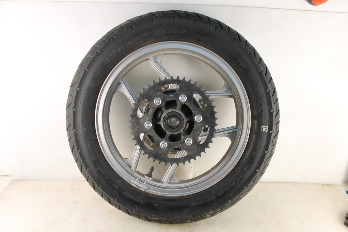 エリス 2007 07 Kawasaki Ex250 Ninja 250 Rear Wheel / Rim With Dunlop Tire