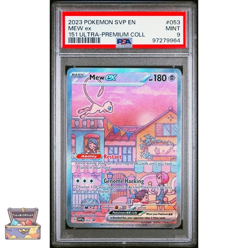MEW EX 053 POKEMON SVP EN SV BLACK STAR PROMO S&V 151 2023 ULTRA-PREMIUM PSA 9