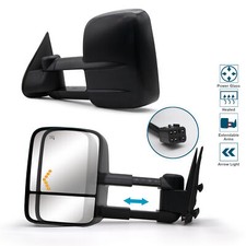 Towing Mirrors For 1999 2000 2001 2002 Chevy Silverado 1500 2500 Power Heated