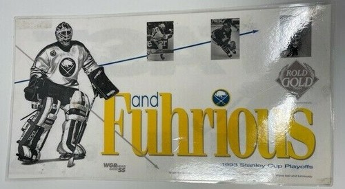 Buffalo Sabres NHL Hockey SGA Laminated Sign Fast Fuhrious WGR 1993 Lafontaine - Picture 2 of 2