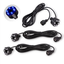 CLGarden 3 Stück LED Ring blau für LED Springbrunnen Pumpe Set Beleuchtung 12V