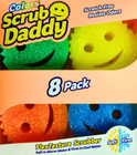 NEW Scrub Daddy Colours 8 Pack Dish Scrubber Flex Texture Multipurpose Cleaning!
