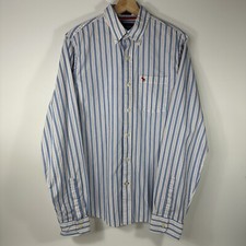 Abercrombie  Fitch Muscle Fit Button Down Shirt Striped Men  s Large L