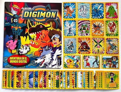 ALBUM DIGIMON ADVENTURE Navarrete - Full Set 232/232 Sticker Peru 2022 Reedition