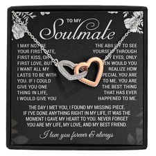 To My Soulmate Necklace, Gift For Girlfriend Wife, Birthday Gifts, Gift For Her