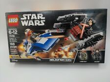 Lego Star Wars A-Wing vs TIE Silencer Microfighters for sale online 75196