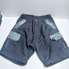 Vintage JT Paintball 30 Unzip Shorts Black Olive Retro  Motorcross  Banana Logo