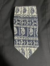 Structure Silk Tie Mens Blue/White Made In USA