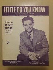Ronnie Hilton  - Little Do You Know  - Sheet Music