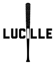 Lucille vinyl decal sticker the walking dead Neegan baseball zombie zombies Glen