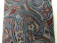 Stafford Necktie Tie Men Multicolor Paisley EUC