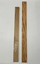 2 Pack, White Oak+ Honduran Mahogany Thin Stock Lumber Various Size #2314