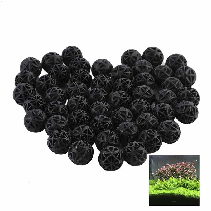 50pcs 16mm Aquarium Filter Bio Balls Wet Dry Cotton Fish Tank Cleaning