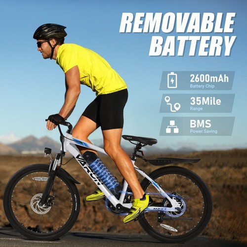 VARUN Mountain Electric Bike 24" Commuter E-Bike 500W 20MPH E Bike for Aldults - Picture 26 of 29