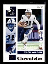 2021 Panini Chronicles Draft Picks #4 Zach Wilson Bronze card