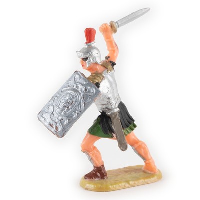 40mm Roman Striking with Sword, by Elastolin of Germany