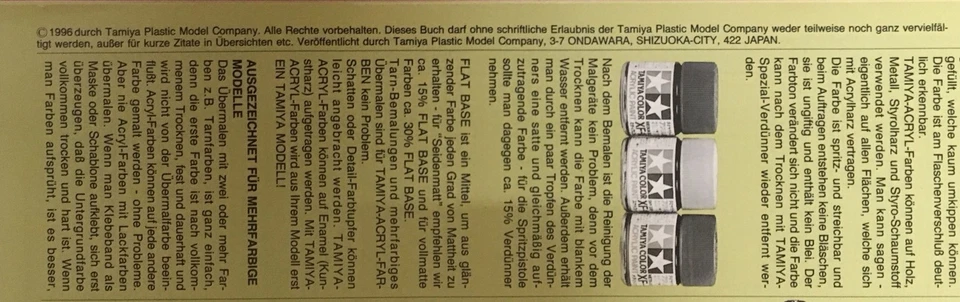 TAMIYA FUNKFERNSTEUER HANDBUCH 1996 VINTAGE printed in JAPAN - Bild 3 von 3