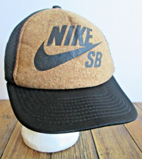 Nike Skateboarding SB Youth Cork Baseball Hat Trucker Mesh Cap Black Kids Boys