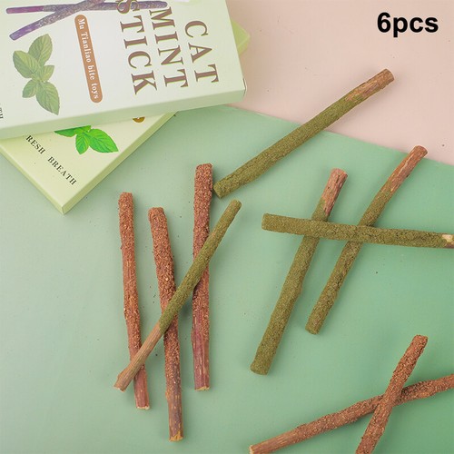6Pcs Cat Catnip Bite-resistant Toys Pet Molar Sticks Kittens Cleaning Teeth T S1 - Picture 5 of 14