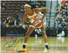JASMINE THOMAS Signed 8 x 10 Photo WNBA Basketball CONNECTICUT SUN Free Shipping