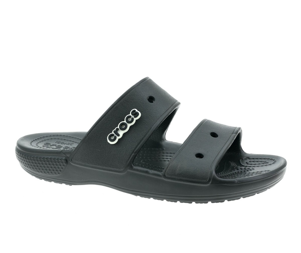 ‪‪✝︎ Crocs Classic Black Slide Sandals Z2641* Unisex Size Men's 10