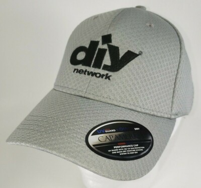 DIY Network Gray Embroidered Baseball Hat Cap   Size S/M   Stretch Fit   NEW