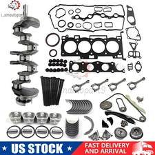G4KD Engine Rebuild Kit Crankshaft Rods Set Timing W/Gears For Hyundai KIA 2.0L