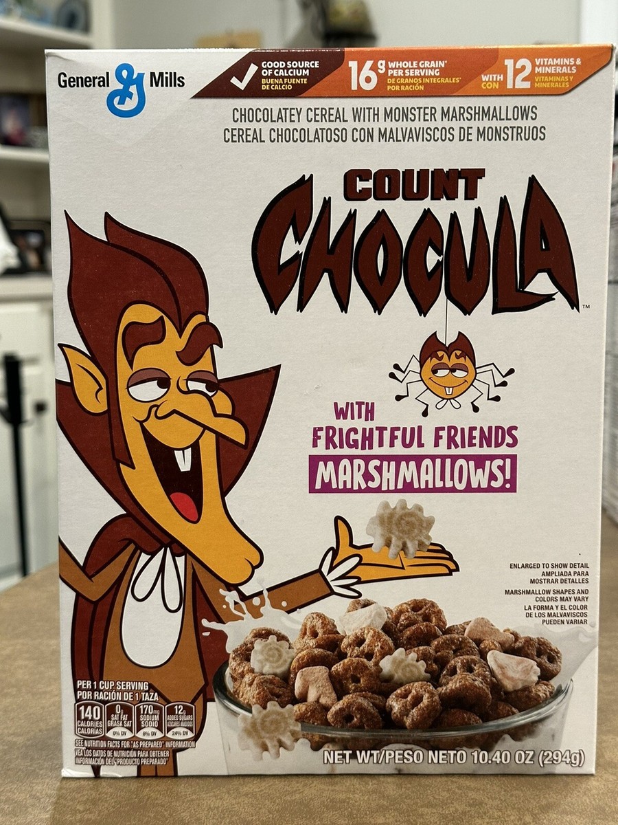 LIMITED EDITION HALLOWEEN COUNT CHOCULA MARSHMALLOWS CEREAL LIMITED EDITION HALLOWEEN COUNT CHOCULA MARSHMALLOWS CEREAL