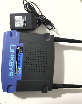 Linksys BEFW11S4 11 Mbps 4-Port 10/100 Wireless B Router 2.4 GHz/Pre-owned