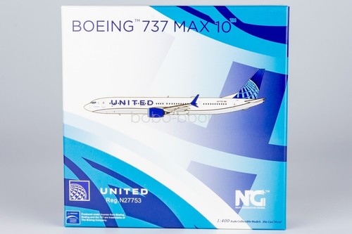 Für 1:400 NG Models NG90001 United Airlines B737 Max 10 N27753 + Gratis Traktor - Bild 8 von 9