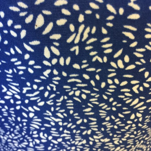 Kaileigh Wickel Fit & Flare Kleid Gr. M Damen Blau Weiß Print Kurzarm V-Ausschnitt - Bild 10 von 14