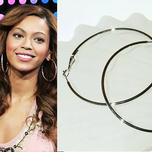 Super big shop hoop earrings