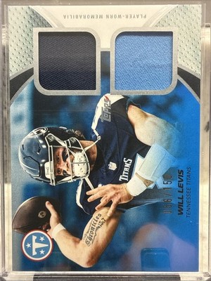2026 Topps Flagship Football #MDR-WL Will Levis NFL Materials Dual Relic /150