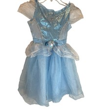 Disney Cinderella Costume Dress Gown Princess Girls 4 Blue Parks Tutu Fantasy