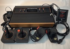 Vintage Atari 2600 Video System Lot-Console/Joysticks/Paddles/Game TESTED-WORKS 