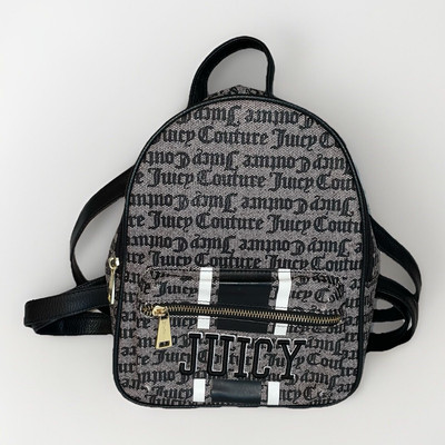Juicy Couture Mini Backpack Black & White Gold Accents  display picture 1