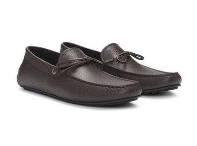 Boss Z3055 Dark Brown Leather Men's Noel Driver Moccasins Size US 12
