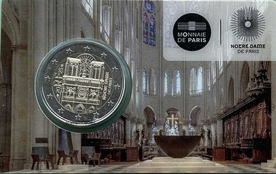 Frankreich 2 Euro 2025 Notre Dame de Paris CoinCard Münzkarte Gedenkmünze